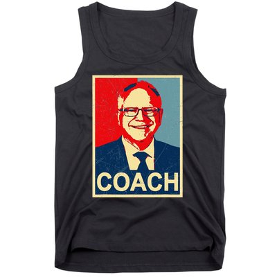 Coach! Coach Tim Walz Tribute Harris Walz Election 2024 Tank Top