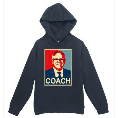 Coach! Coach Tim Walz Tribute Harris Walz Election 2024 Urban Pullover Hoodie