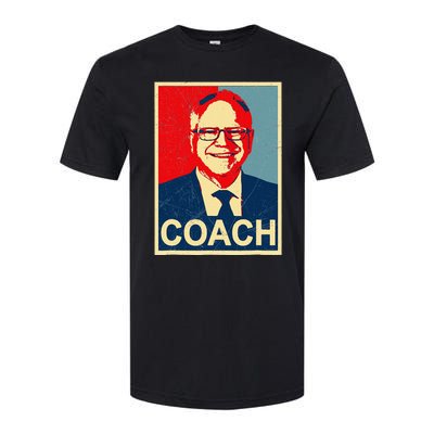 Coach! Coach Tim Walz Tribute Harris Walz Election 2024 Softstyle CVC T-Shirt