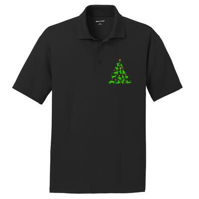 Cat Christmas Tree For Cat Lover Gift PosiCharge RacerMesh Polo