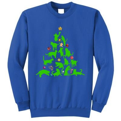 Cat Christmas Tree For Cat Lover Gift Sweatshirt