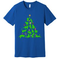 Cat Christmas Tree For Cat Lover Gift Premium T-Shirt