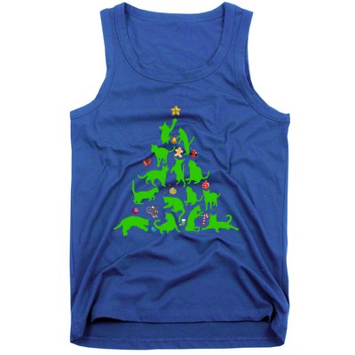 Cat Christmas Tree For Cat Lover Gift Tank Top