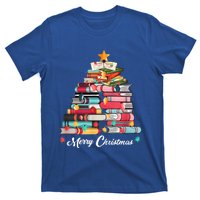 Cute Christmas Tree Books Lover Holiday Students Teacher Meaningful Gift T-Shirt