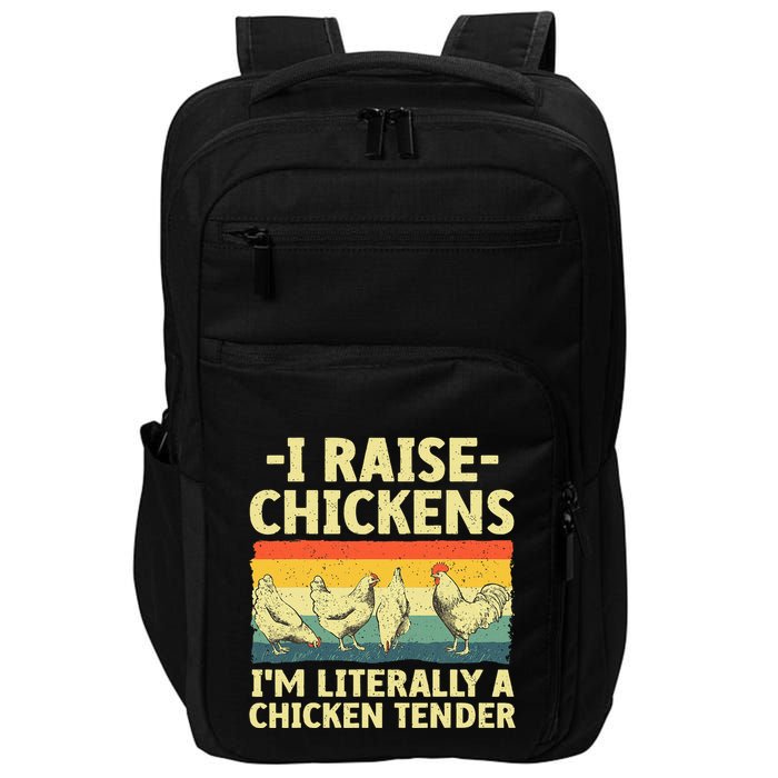 Cool Chicken Tender Art For Poultry Chicken Farmer Impact Tech Backpack