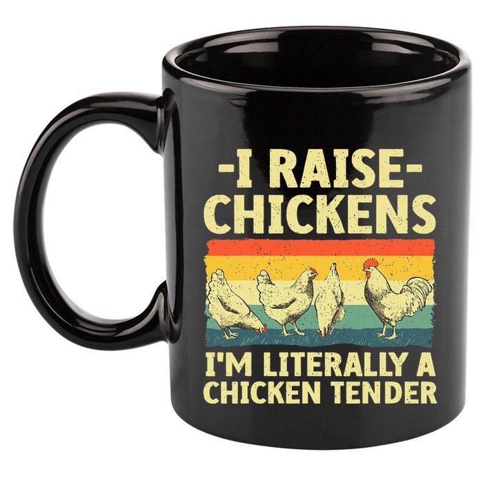 Cool Chicken Tender Art For Poultry Chicken Farmer 11oz C Handle Ceramic Mug