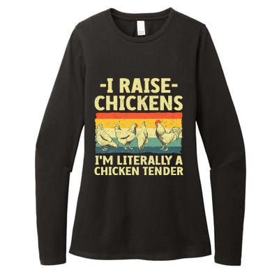 Cool Chicken Tender Art For Poultry Chicken Farmer Womens CVC Long Sleeve Shirt