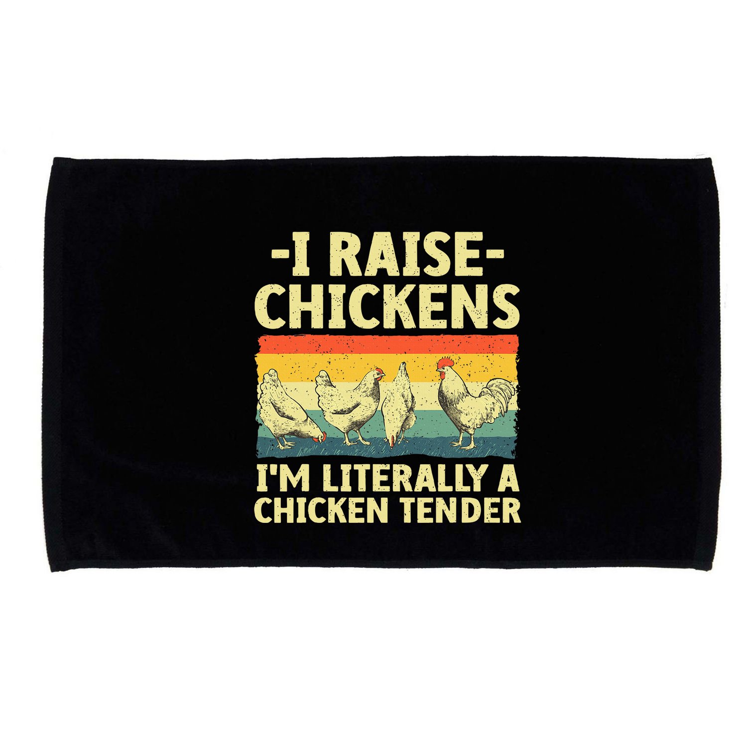 Cool Chicken Tender Art For Poultry Chicken Farmer Microfiber Hand Towel