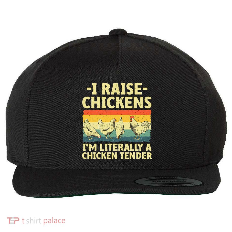 Cool Chicken Tender Art For Poultry Chicken Farmer Wool Snapback Cap