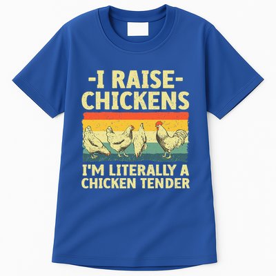 Cool Chicken Tender Art For Poultry Chicken Farmer Tall T-Shirt