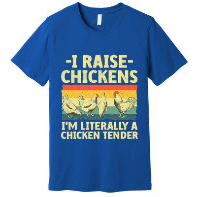Cool Chicken Tender Art For Poultry Chicken Farmer Premium T-Shirt