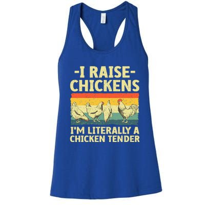 Cool Chicken Tender Art For Poultry Chicken Farmer Women's Racerback Tank