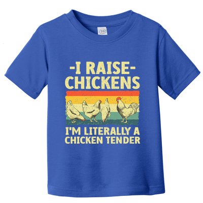Cool Chicken Tender Art For Poultry Chicken Farmer Toddler T-Shirt