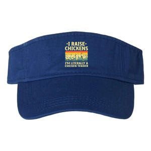 Cool Chicken Tender Art For Poultry Chicken Farmer Valucap Bio-Washed Visor