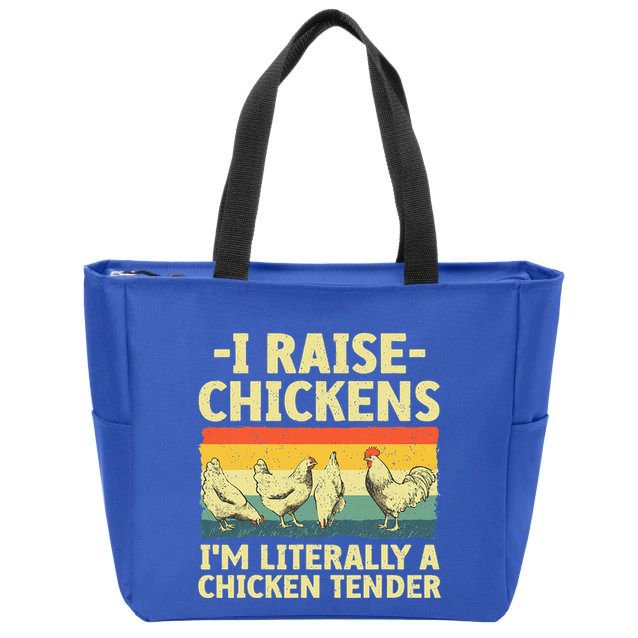 Cool Chicken Tender Art For Poultry Chicken Farmer Zip Tote Bag