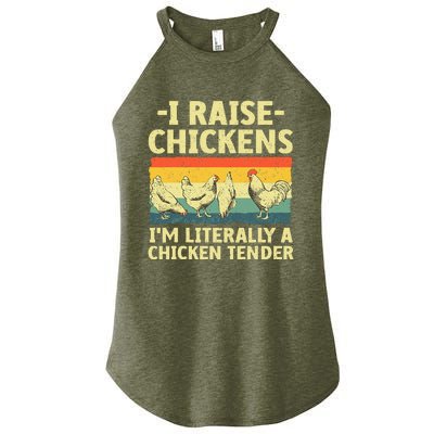 Cool Chicken Tender Art For Poultry Chicken Farmer Women’s Perfect Tri Rocker Tank