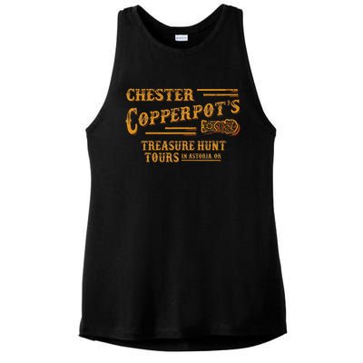 Chester Copperpot’s Treasure Hunt Tours In Astoria Ladies PosiCharge Tri-Blend Wicking Tank