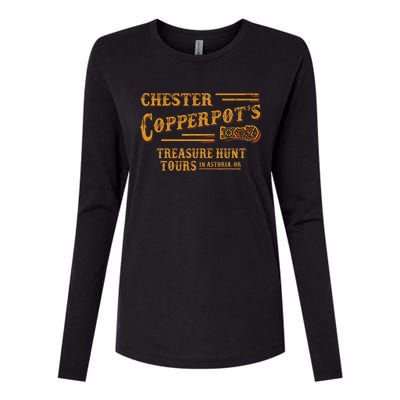 Chester Copperpot’s Treasure Hunt Tours In Astoria Womens Cotton Relaxed Long Sleeve T-Shirt