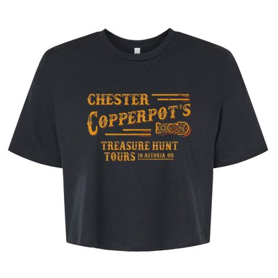 Chester Copperpot’s Treasure Hunt Tours In Astoria Bella+Canvas Jersey Crop Tee