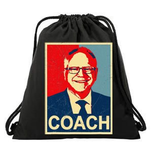 Coach! Coach Tim Walz Tribute Drawstring Bag