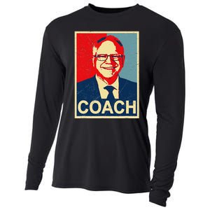 Coach! Coach Tim Walz Tribute Harris Walz Election 2024 Cooling Performance Long Sleeve Crew