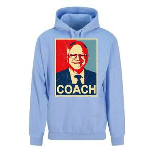 Coach! Coach Tim Walz Tribute Harris Walz Election 2024 Unisex Surf Hoodie