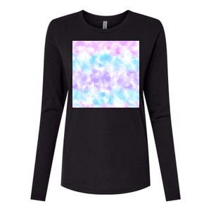 Cotton Candy Tie Dye Womens Cotton Relaxed Long Sleeve T-Shirt