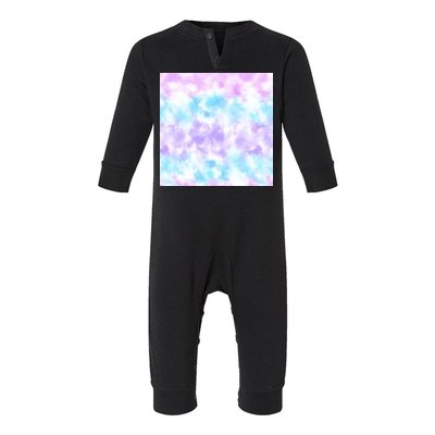 Cotton Candy Tie Dye Infant Fleece One Piece