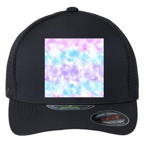 Cotton Candy Tie Dye Flexfit Unipanel Trucker Cap