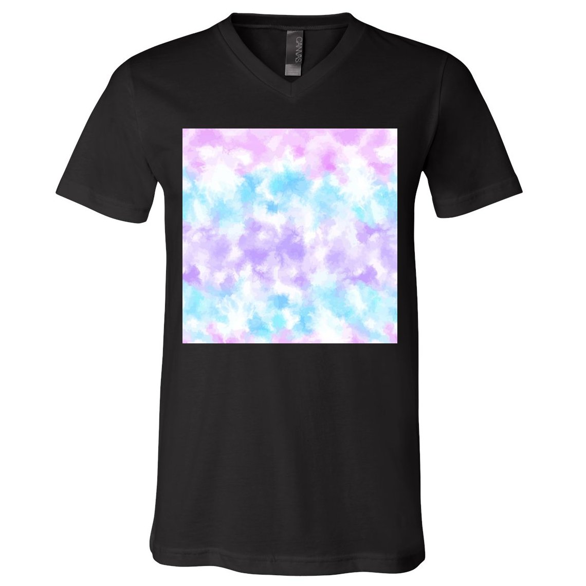 Cotton Candy Tie Dye V-Neck T-Shirt