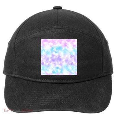 Cotton Candy Tie Dye 7-Panel Snapback Hat