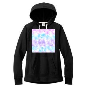 Cotton Candy Tie Dye Women's Fleece Hoodie