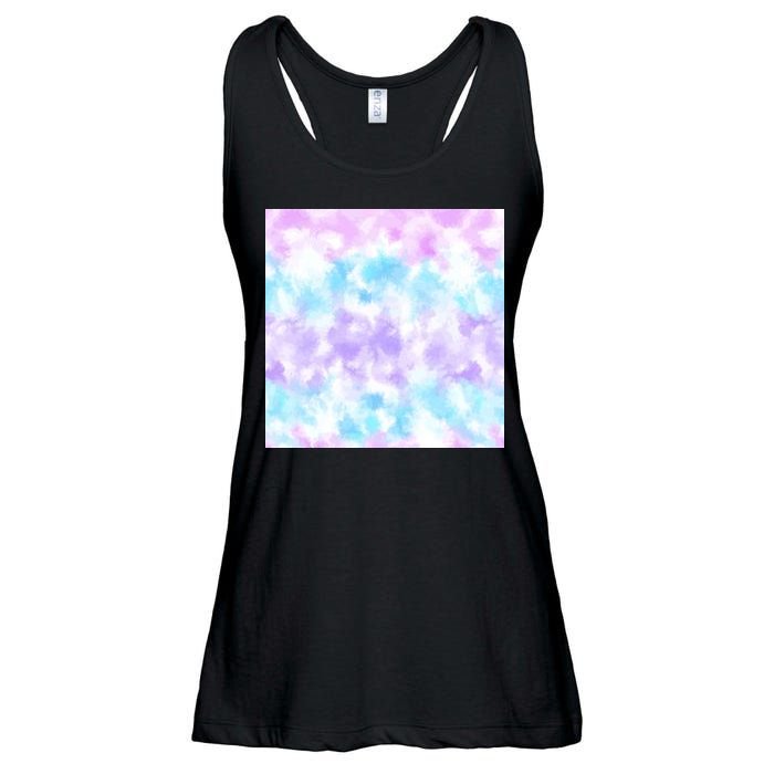 Cotton Candy Tie Dye Ladies Essential Flowy Tank