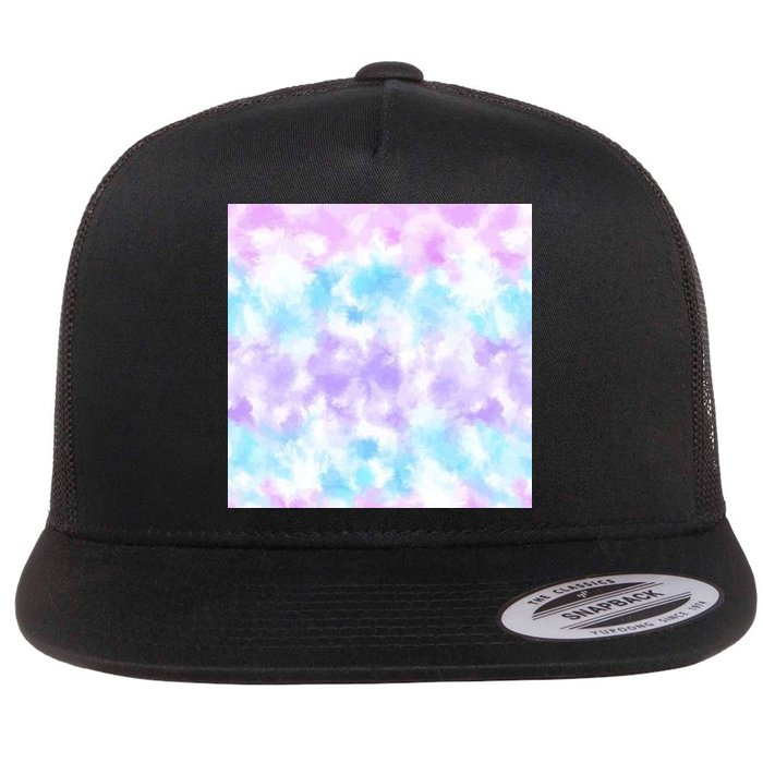 Cotton Candy Tie Dye Flatbill Hat