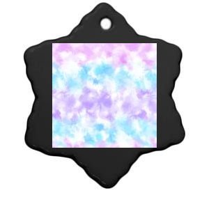 Cotton Candy Tie Dye Ceramic Star Ornament