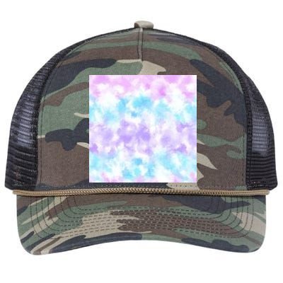 Cotton Candy Tie Dye Retro Rope Trucker Hat Cap