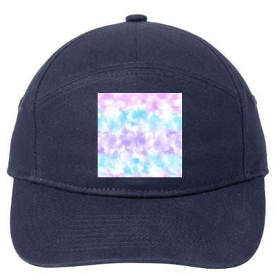 Cotton Candy Tie Dye 7-Panel Snapback Hat