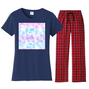 Cotton Candy Tie Dye Women's Flannel Pajama Set