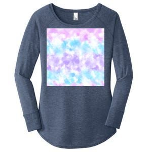 Cotton Candy Tie Dye Women's Perfect Tri Tunic Long Sleeve Shirt