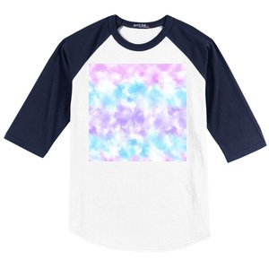 Cotton Candy Tie Dye Baseball Sleeve Shirt