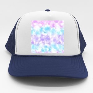 Cotton Candy Tie Dye Trucker Hat