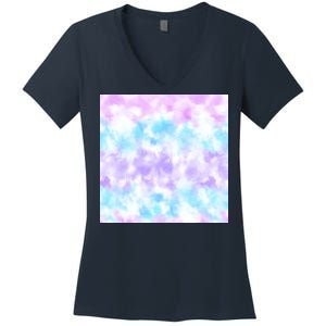 Cotton Candy Tie Dye Women's V-Neck T-Shirt