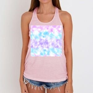 Cotton Candy Tie Dye Women's Knotted Racerback Tank