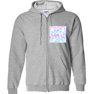 Cotton Candy Tie Dye Full Zip Hoodie