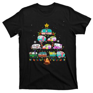 Camper Christmas Tree Vehicles Camping RVing Trailers Gift T-Shirt