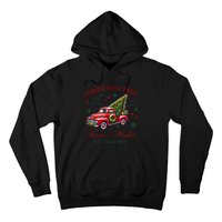 Coquette Christmas Tree Red Truck Farm & Market Xmas Pajamas Hoodie