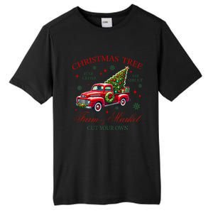 Coquette Christmas Tree Red Truck Farm & Market Xmas Pajamas Tall Fusion ChromaSoft Performance T-Shirt