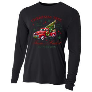 Coquette Christmas Tree Red Truck Farm & Market Xmas Pajamas Cooling Performance Long Sleeve Crew