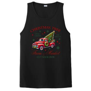 Coquette Christmas Tree Red Truck Farm & Market Xmas Pajamas PosiCharge Competitor Tank