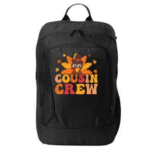 Cousin Crew Thanksgiving Family Matching Turkey Day Fall Gift City Backpack